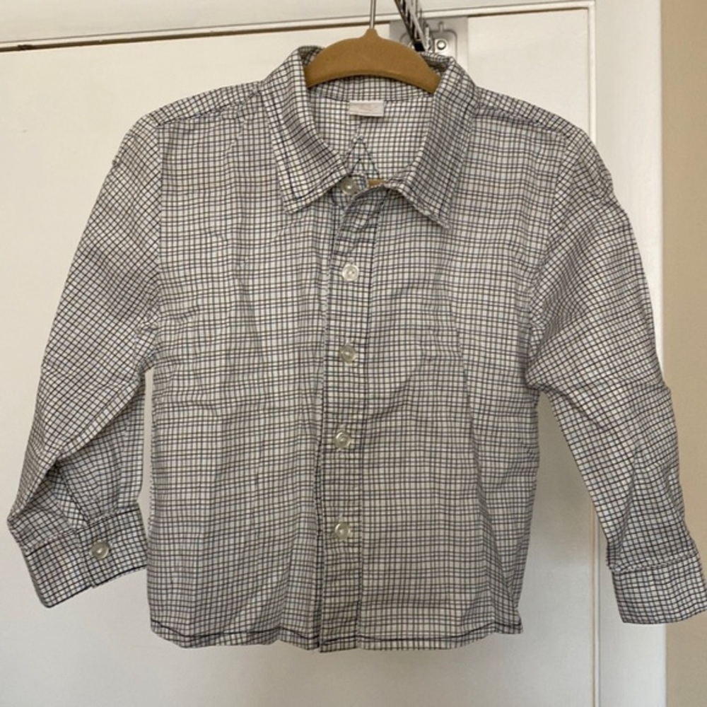 EGG Baby Plaid Button Down Shirt Size 18-24M